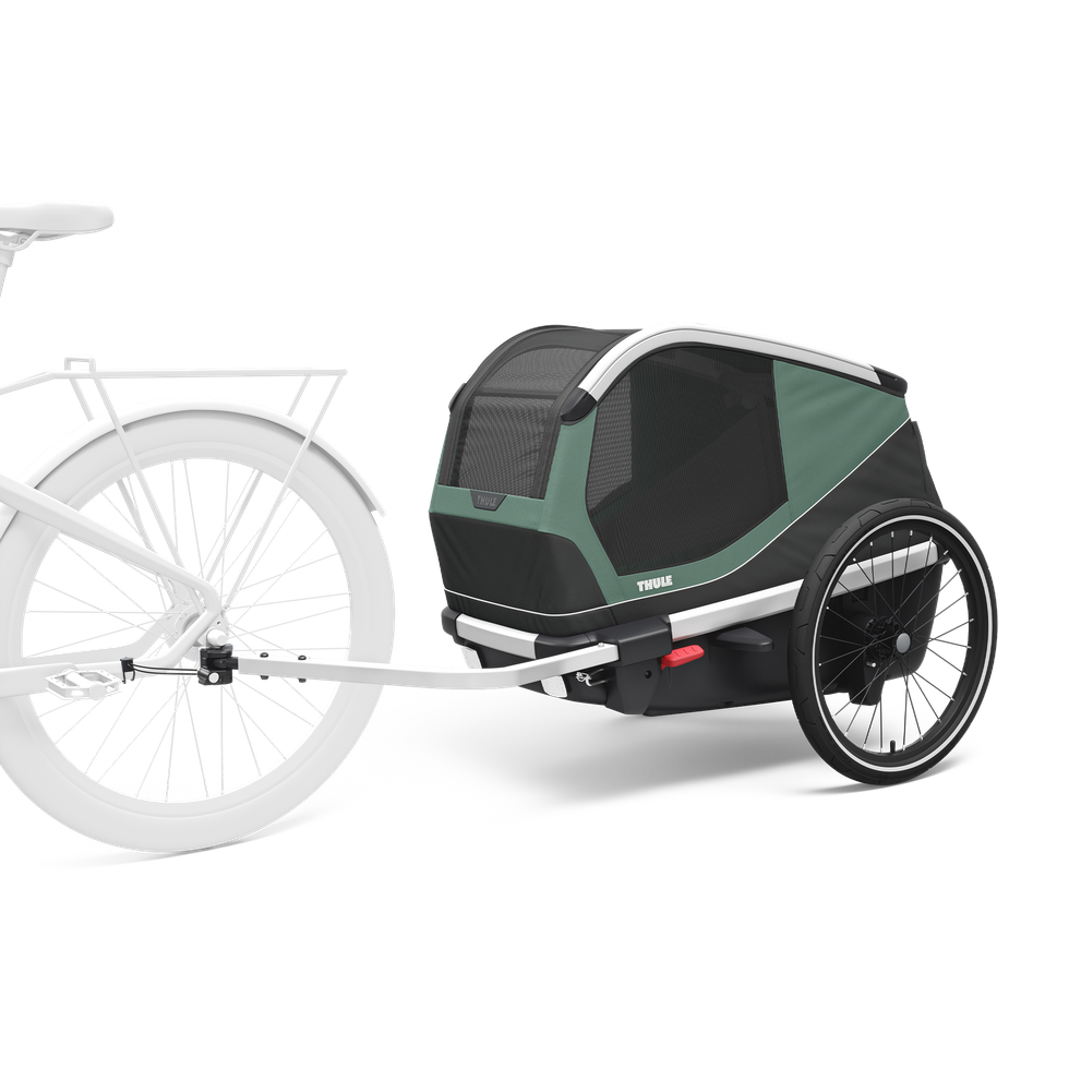 Thule Bexey M dog bike trailer hazy green