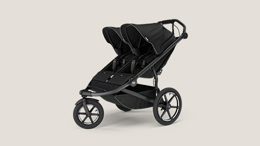 Double strollers.