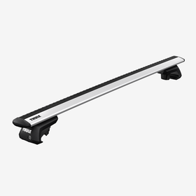A roof rack with a gray background. 